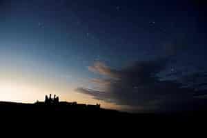 Dunstanburgh castle night